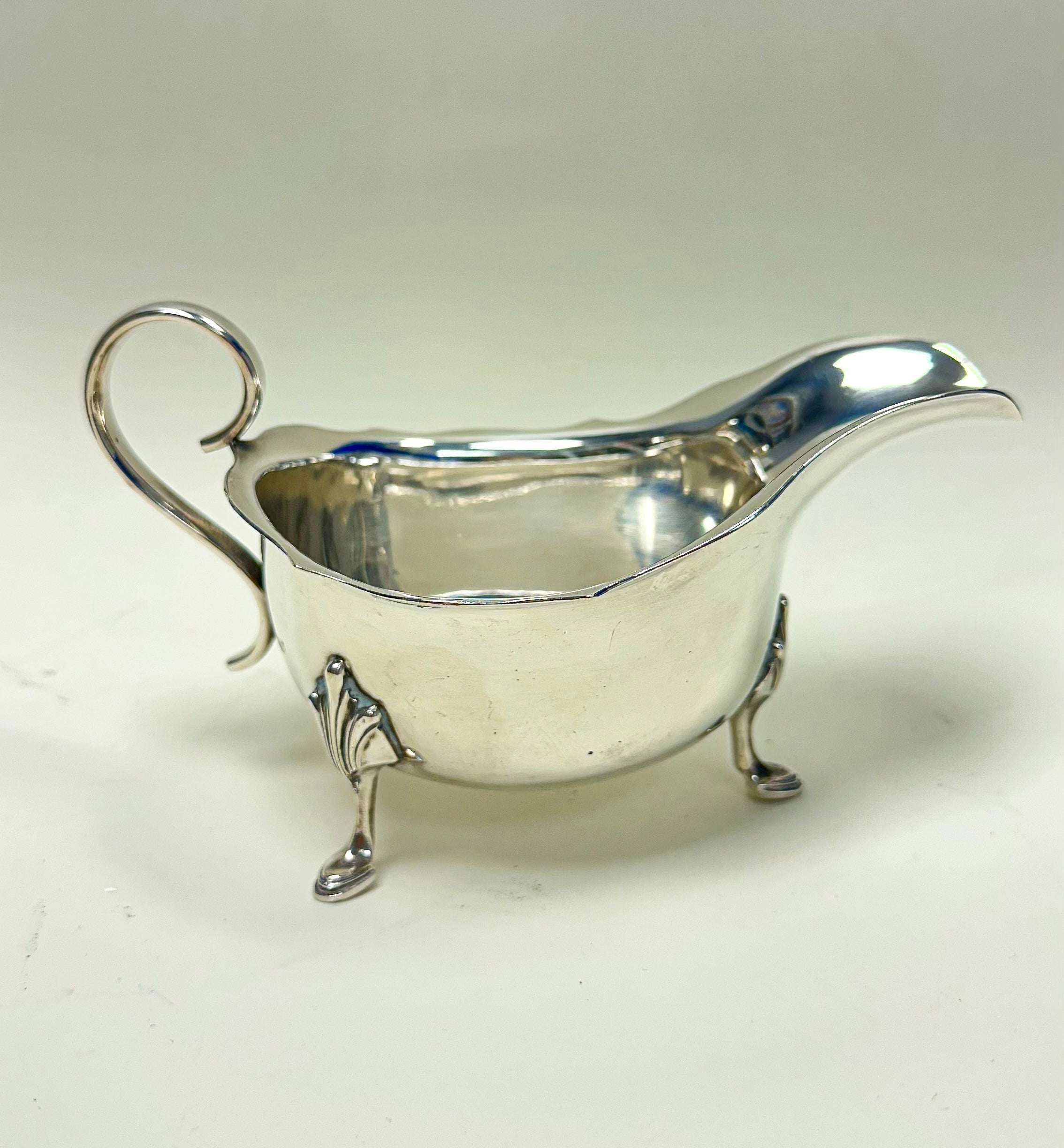 Pair Of Circa 1930's Harrods Limited Silver Plate Sauce Boats