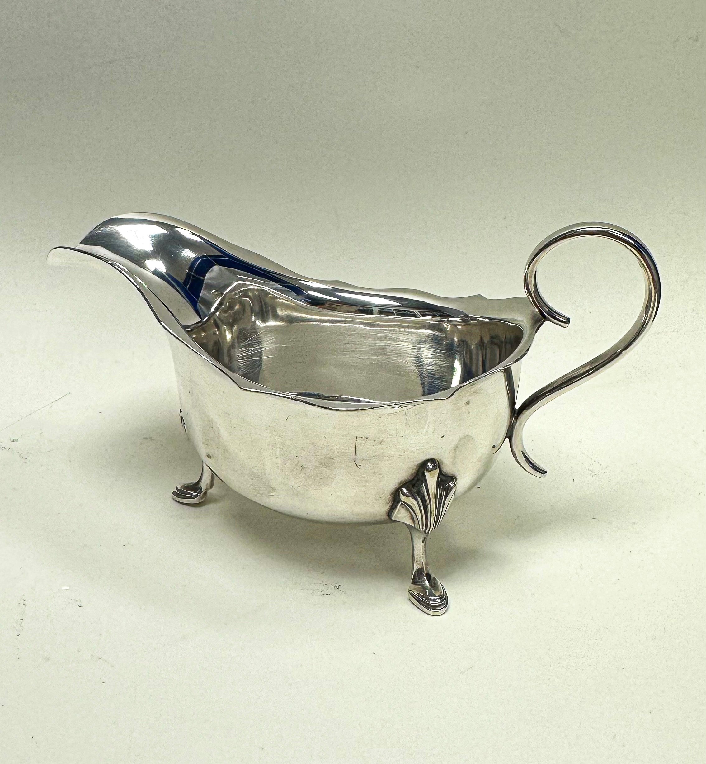 Pair Of Circa 1930's Harrods Limited Silver Plate Sauce Boats