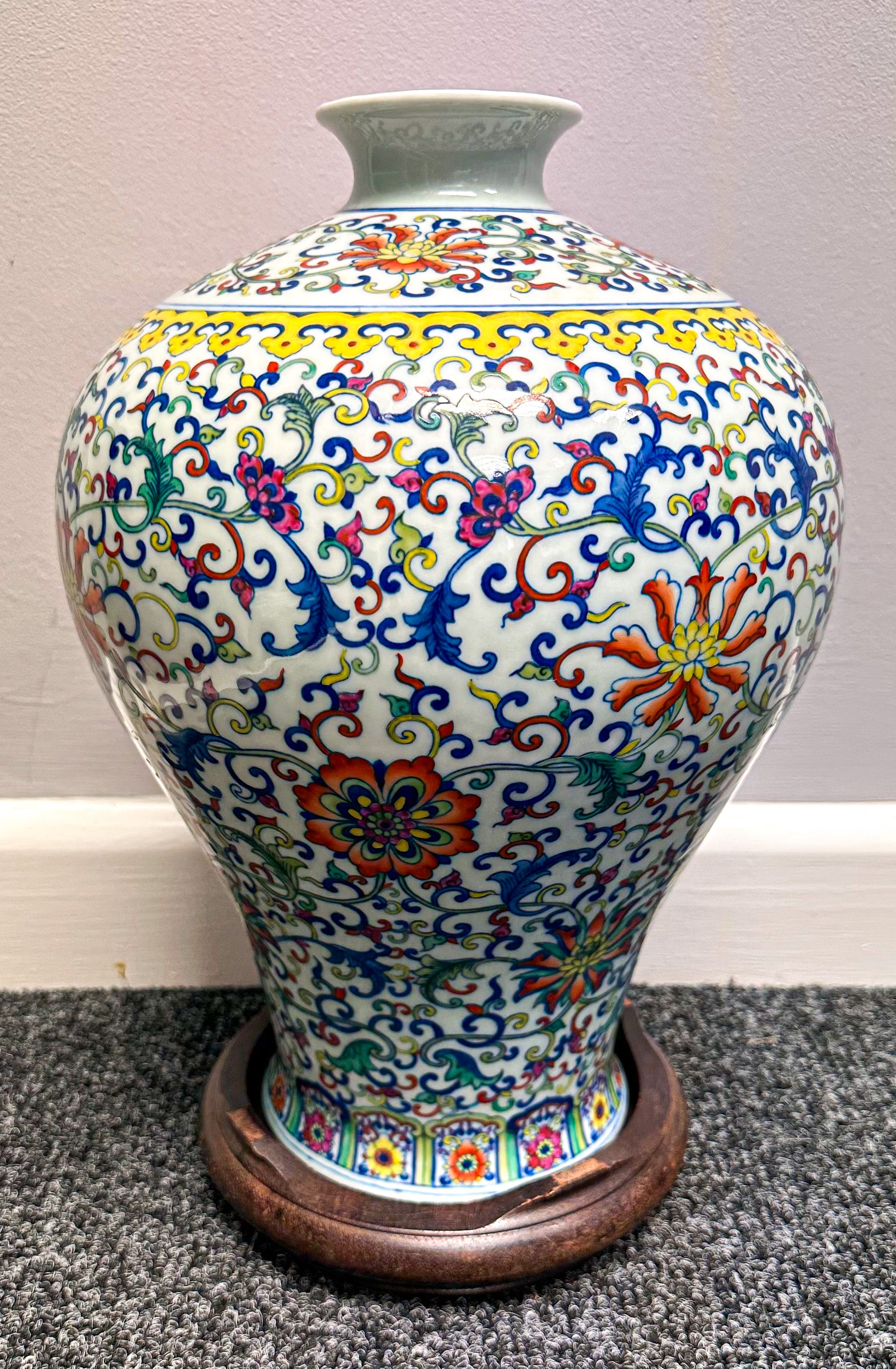 Large Chinese Meiping Vase