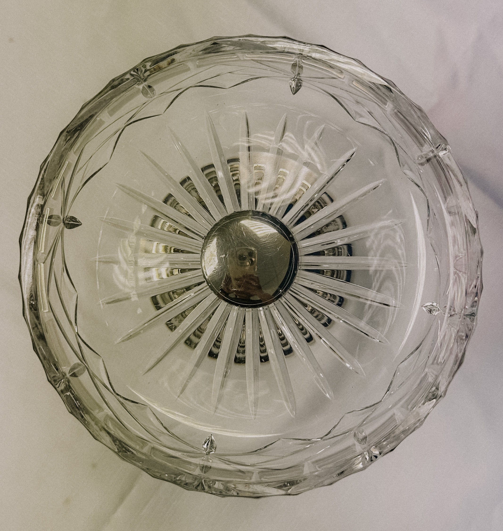 Elkington Silver Plate and Crystal Pedestal Bowl